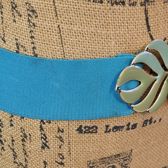 VINTAGE 1970-80s Stretch Leaf Buckle Belt - Picture 5 of 8